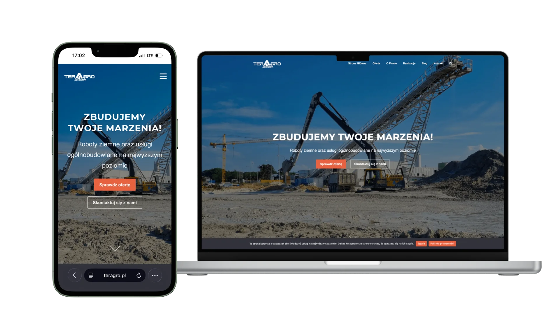Mockup realizacji Teragro